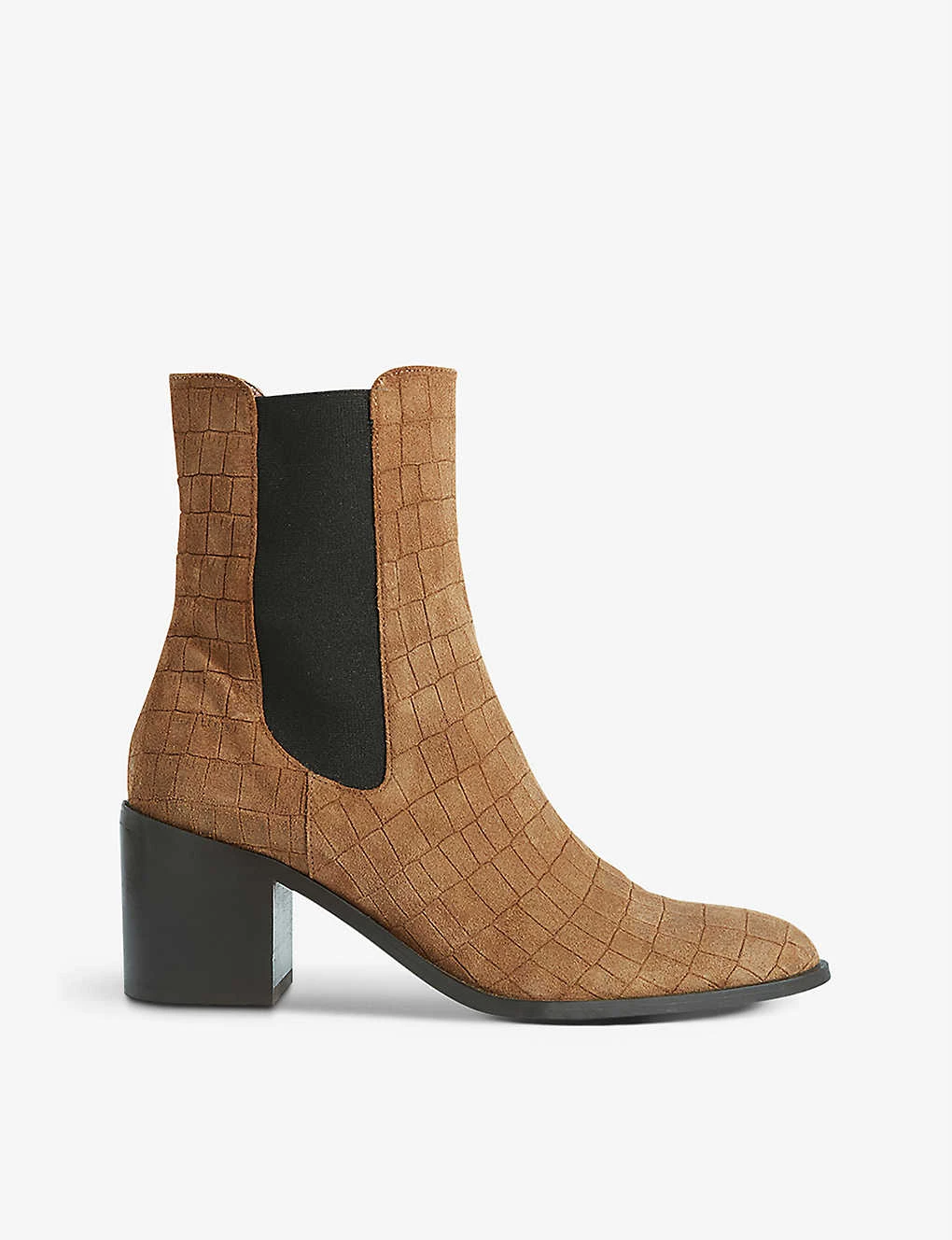 CLAUDIE PIERLOT Arabica Heeled Suede Ankle Boots For Womens Bruns - Image 2