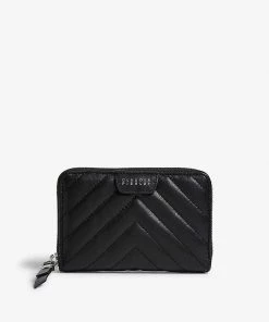 CLAUDIE PIERLOT Answer Quilted Leather Purse For Womens Black