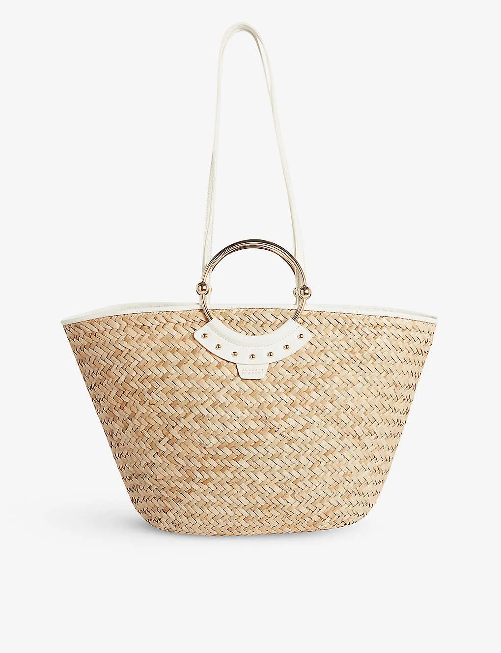 CLAUDIE PIERLOT Amily Straw Tote Bag For Womens Naturels - Image 2