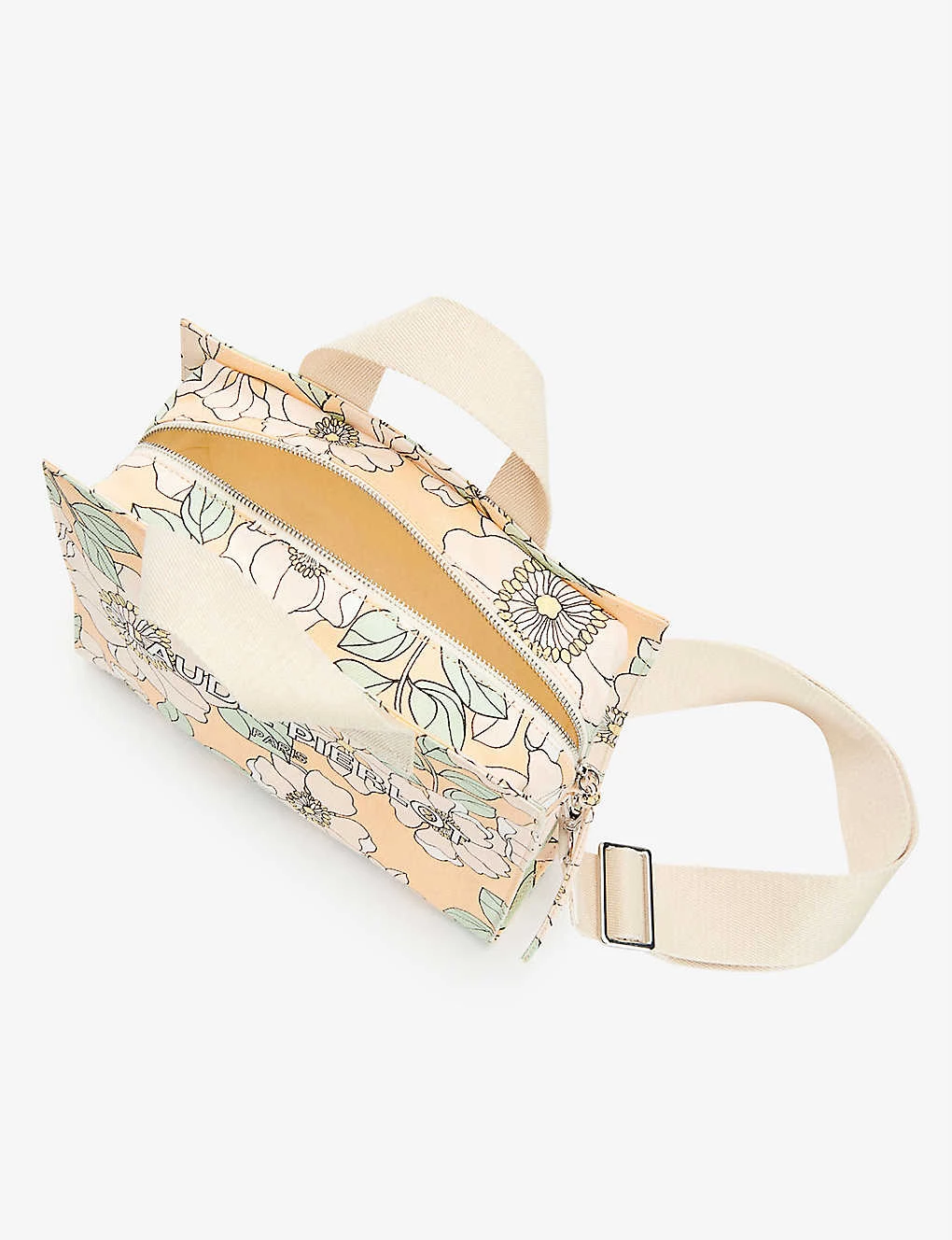 CLAUDIE PIERLOT Logo-print Floral Recycled-cotton Travel Tote For Womens Divers - Image 4