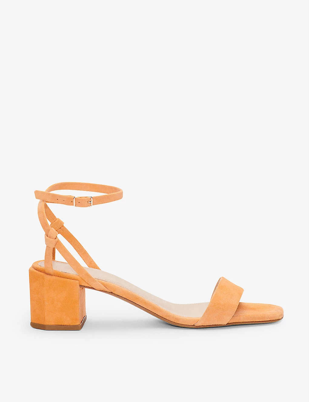 CLAUDIE PIERLOT Anvers Block Heel Leather Sandals For Womens Jaunes / Oranges