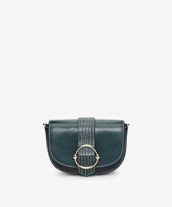 CLAUDIE PIERLOT Asko Leather Cross-body Bag For Womens Verts