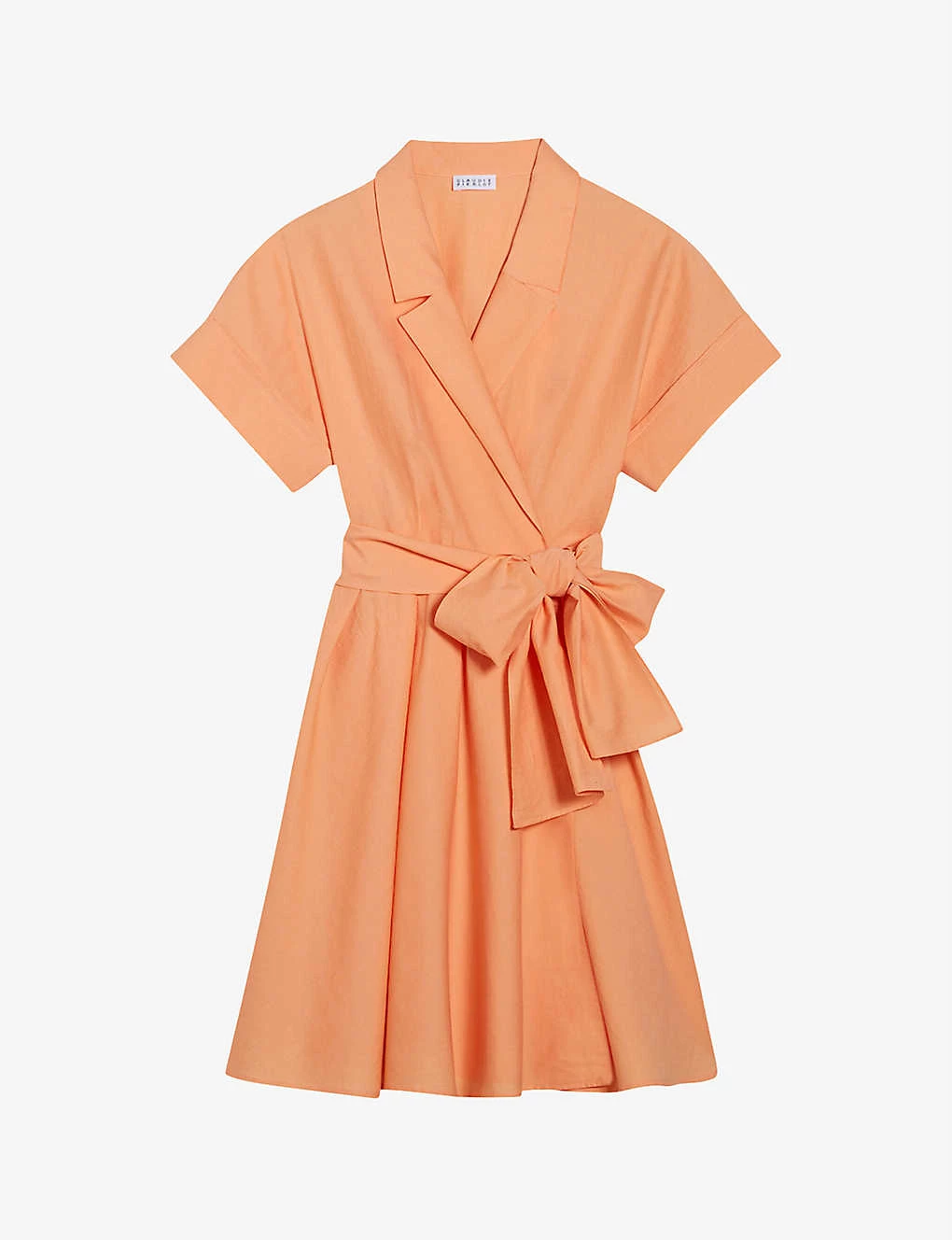 CLAUDIE PIERLOT Ritchie Tiered-detail Cotton Mini Dress For Womens Jaunes / Oranges
