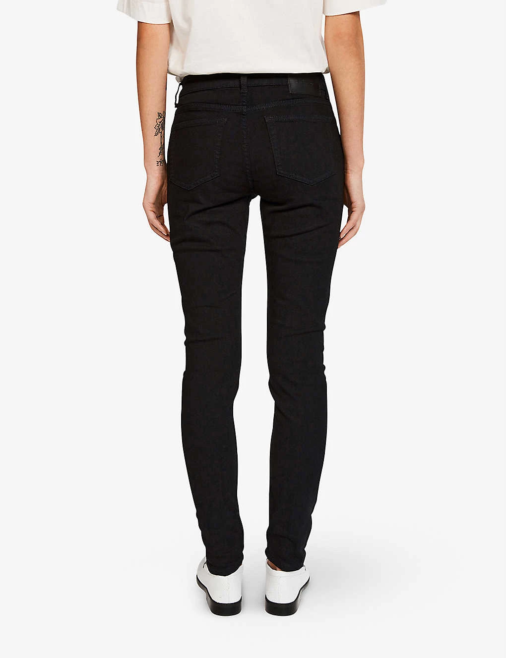 CLAUDIE PIERLOT Skinny High-rise Stretch-denim Jeans For Womens Black - Image 3