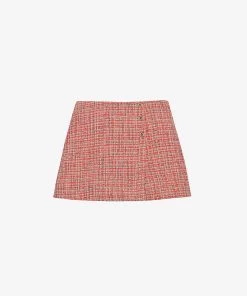 CLAUDIE PIERLOT Elvia High-rise Tweed Skort For Womens Divers