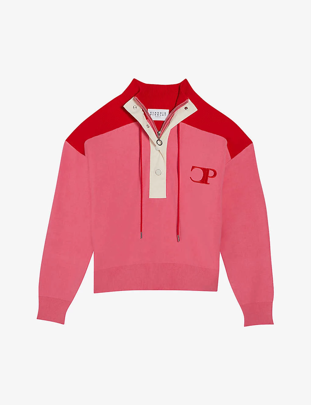 CLAUDIE PIERLOT Minimum Contrast-coloured Knitted Sweatshirt For Womens Divers - Image 5