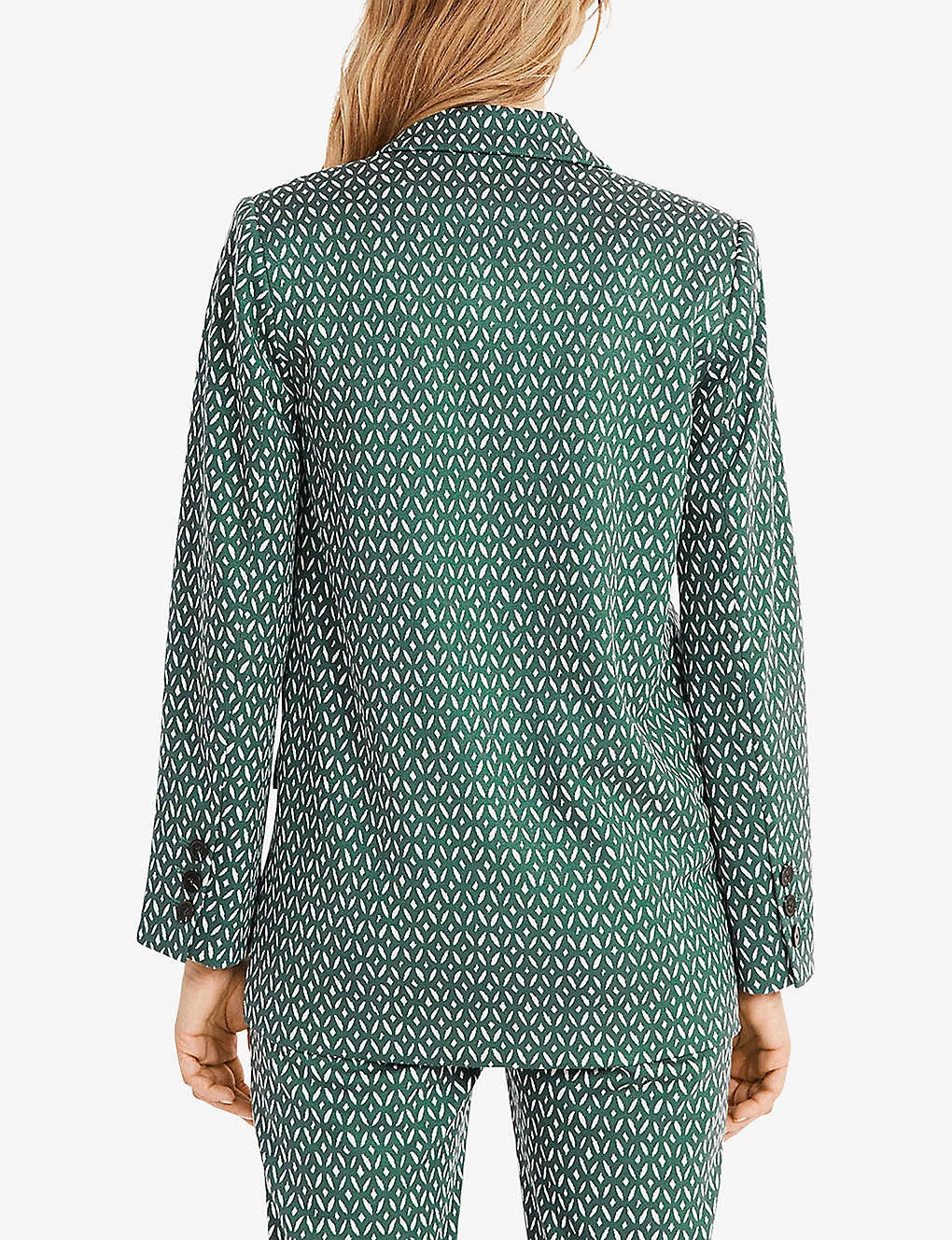 CLAUDIE PIERLOT Vimy Double-breasted Check Woven Blazer For Womens Divers - Image 3