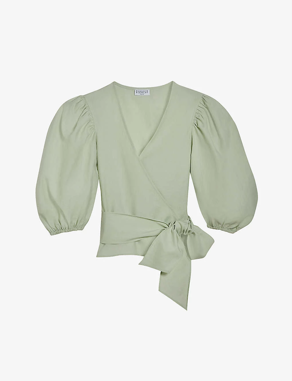 CLAUDIE PIERLOT Bambinibis V-neck Cotton Top For Womens Verts