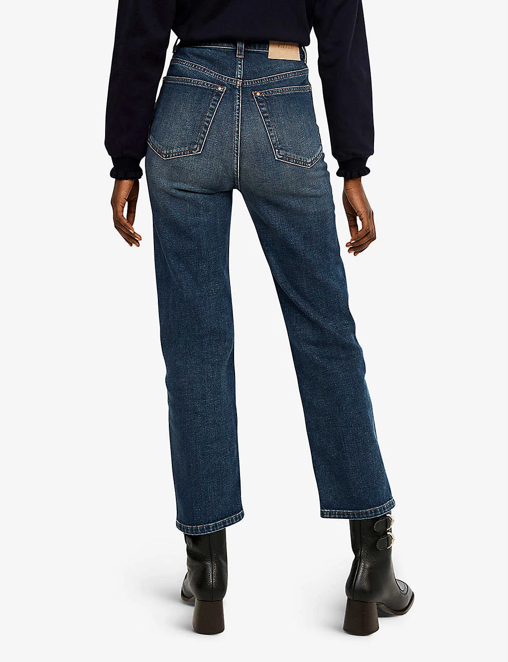 CLAUDIE PIERLOT Paquito Straight-leg High-rise Cropped Denim Jeans For Womens Denim - Jean - Image 4