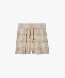 CLAUDIE PIERLOT Emy High-rise Cotton Shorts For Womens Divers