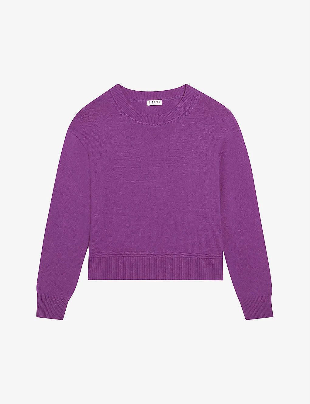 CLAUDIE PIERLOT Maiwena Wool And Cashmere-blend Knitted Sweatshirt For Womens Violets