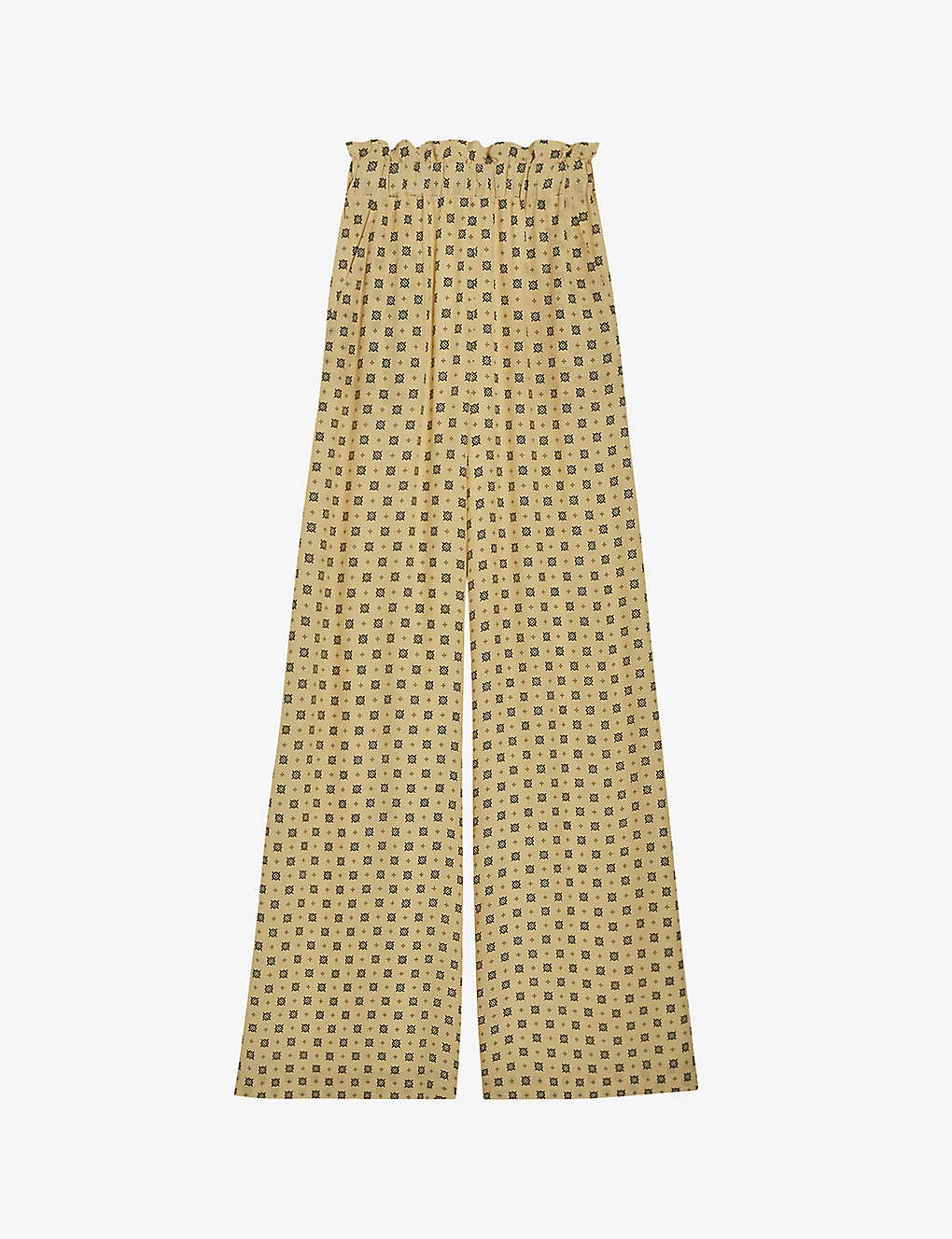 CLAUDIE PIERLOT Pantin Graphic-print Woven Trousers For Womens Divers