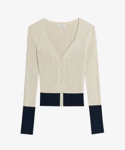 CLAUDIE PIERLOT Mister Knitted Cardigan For Womens Divers