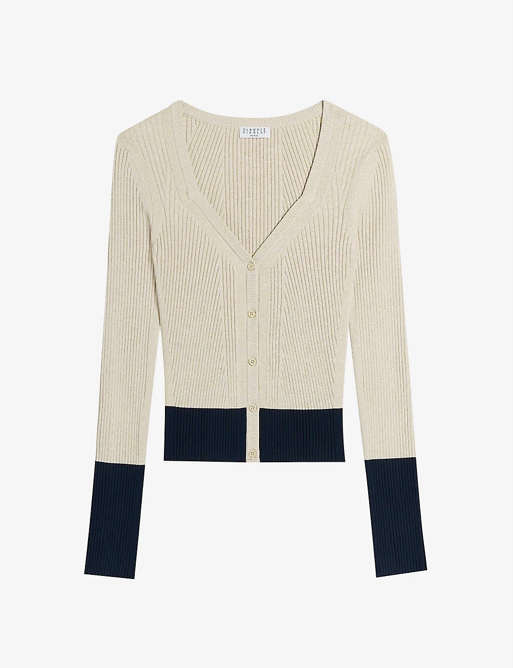 CLAUDIE PIERLOT Mister Knitted Cardigan For Womens Divers