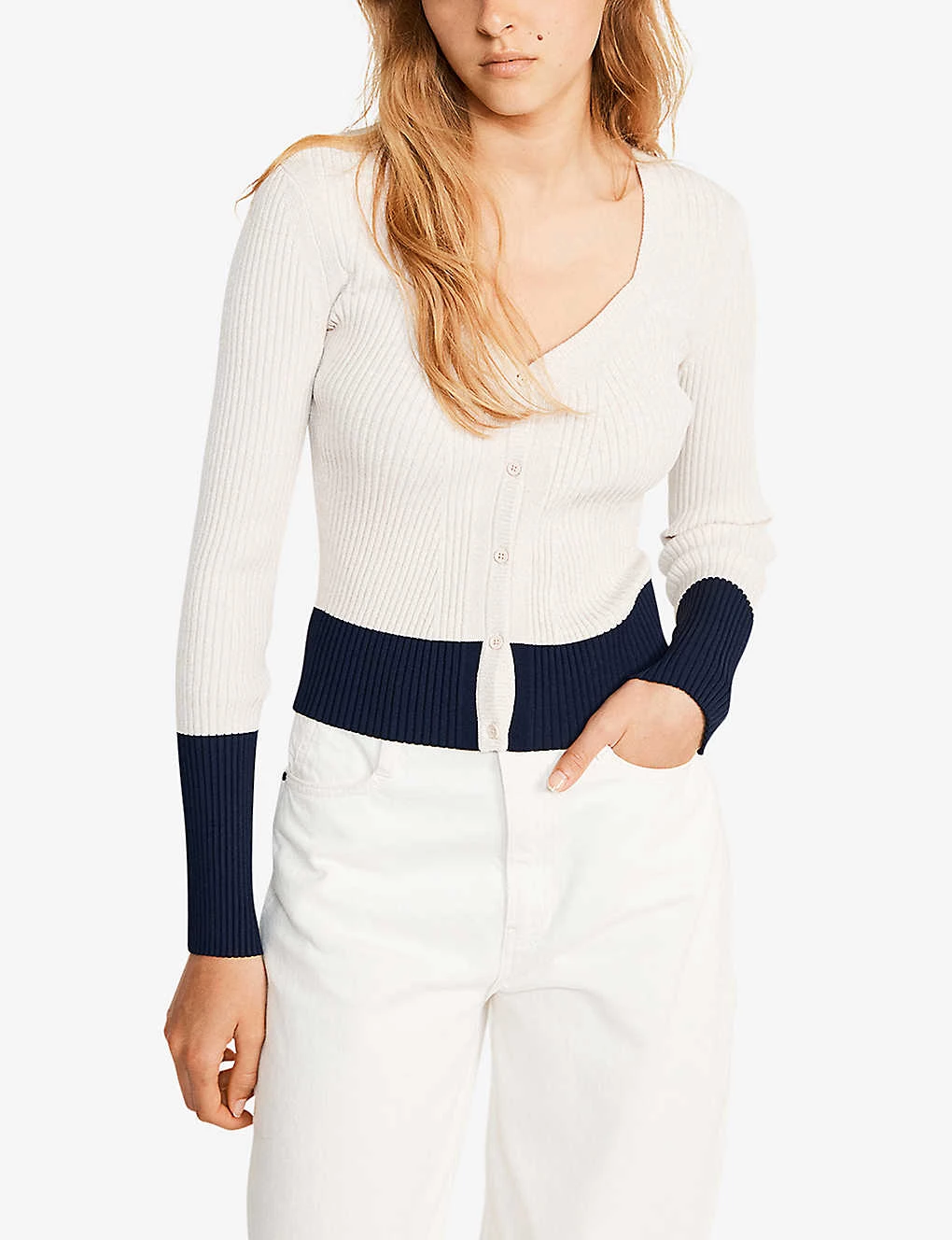 CLAUDIE PIERLOT Mister Knitted Cardigan For Womens Divers - Image 2