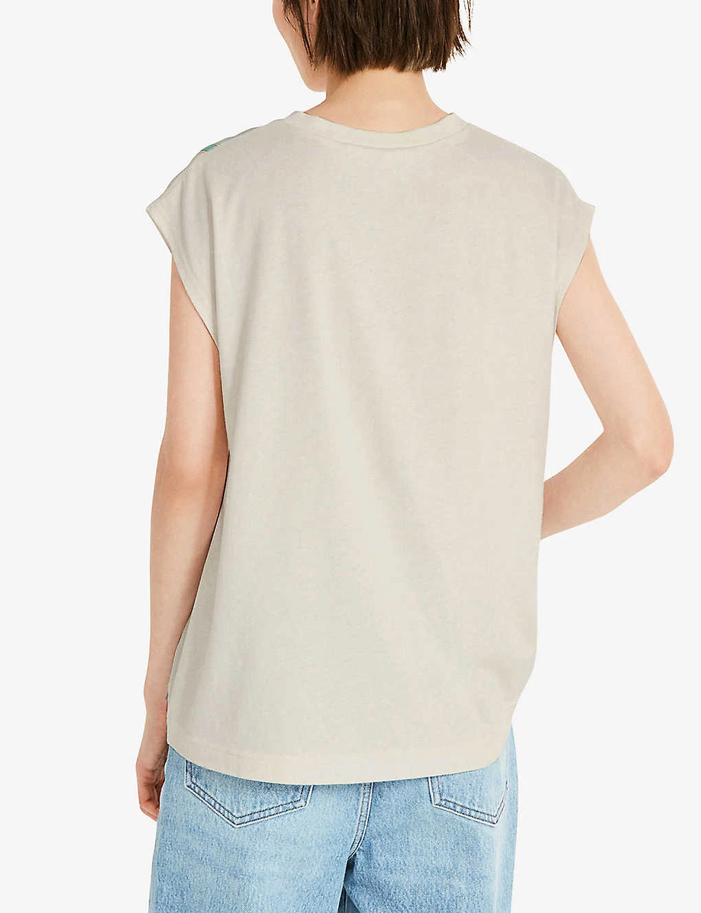 CLAUDIE PIERLOT Toiseau Graphic-print Silk Top For Womens Divers - Image 4